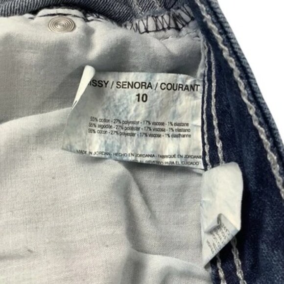 Nine West Taylor Cuffed Capri Blue Jeans Women's Size Missy 10 - Picture 12 of 13